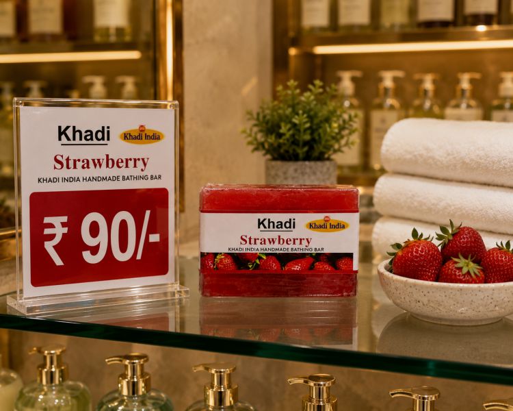 Soap Khadi Strawberry 