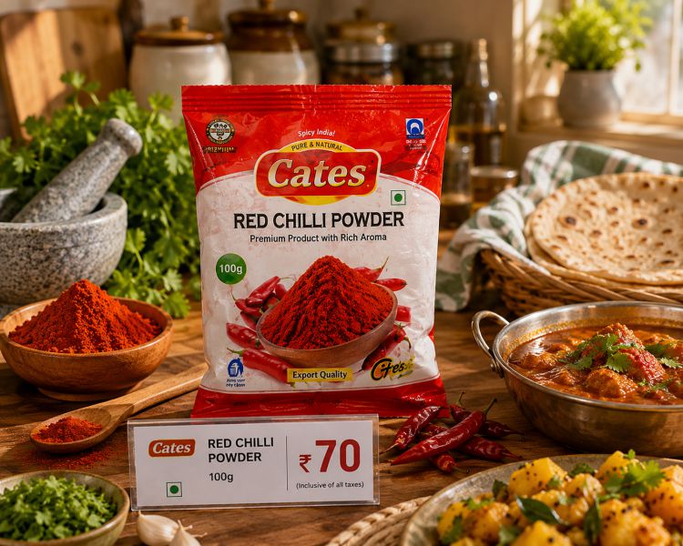 Red chilli powder, Cates 100g