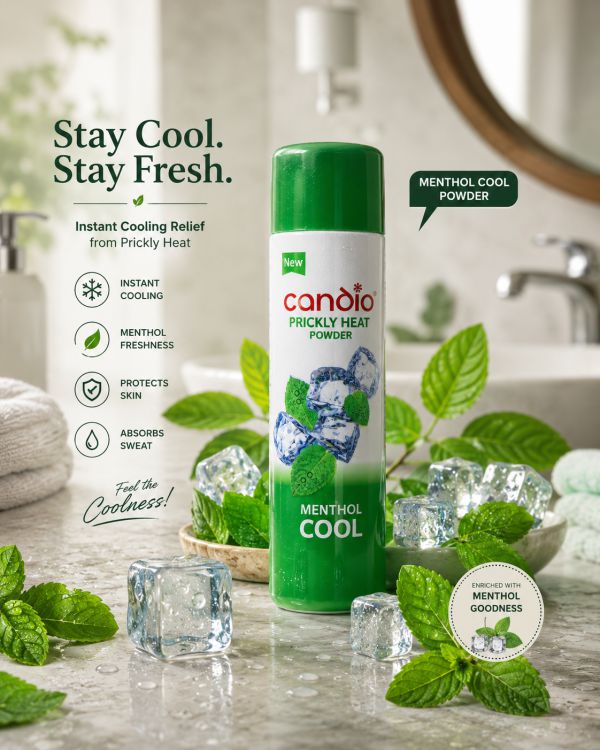 Candid,  cool talk powder
