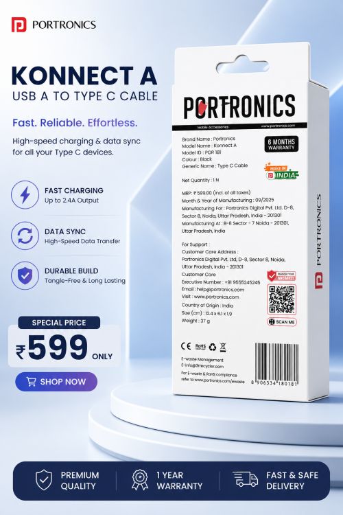 Konnect A USB to type C cable