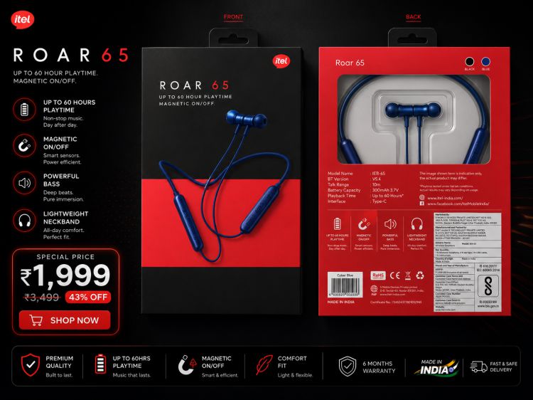 Roar 65 wireless headphones