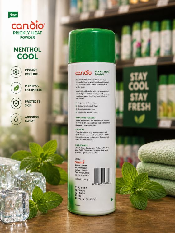 Candid,  cool talk powder