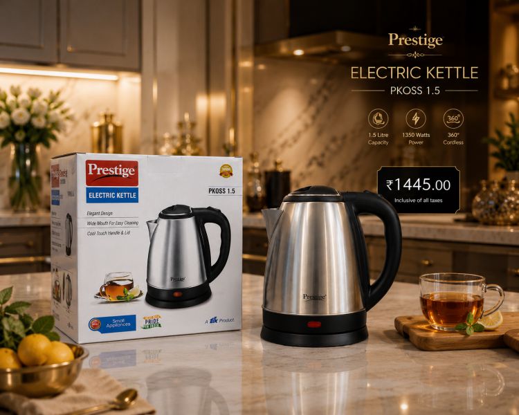 Electric kettle, Prestige, 1,5l