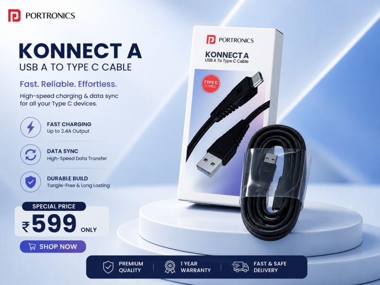 Konnect A USB to type C cable