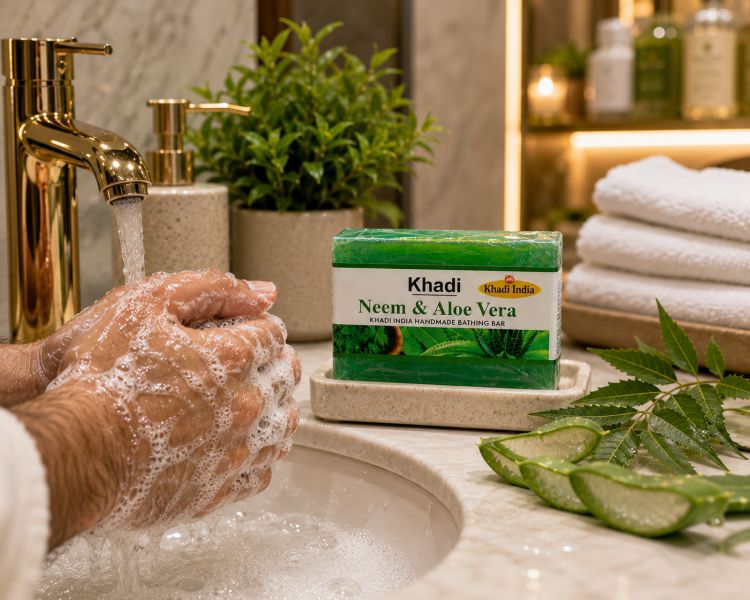 Soap Khadi Neem & Aloe