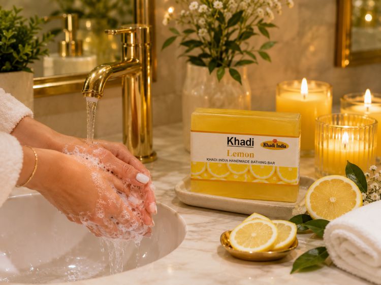 Soap Khadi Lemon