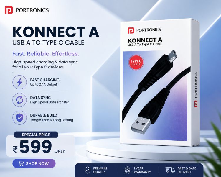 Konnect A USB to type C cable